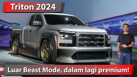 Mitsubishi Triton 2024 — gaya Beast Mode enjin 4N16 2.4L turbodiesel 204 PS/470 Nm lebih premium